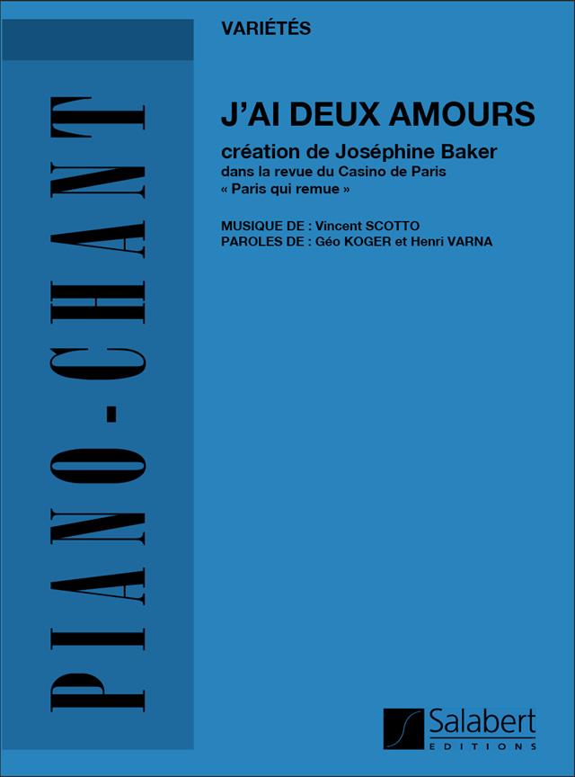 J'Ai Deux Amours - zpěv a klavír